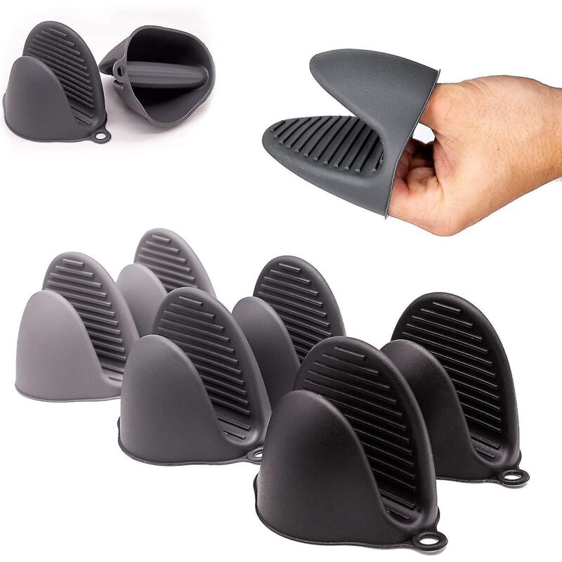 Paar Ofenhandschuhe Und Küchenhandschuhe, Ofenhandschuhe, Hitzebeständige Silikon-ofenhandschuhe, Hitzebeständig Und Rutschfest, Geeignet Zum Kochen