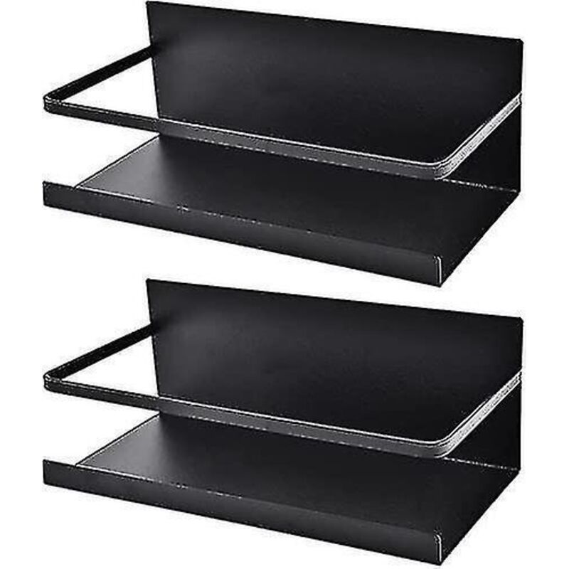 Magnetisches Gewürzregal Für Den Kühlschrank, Aufbewahrung Für Gewürze Und Würzmittel, Schwarz
