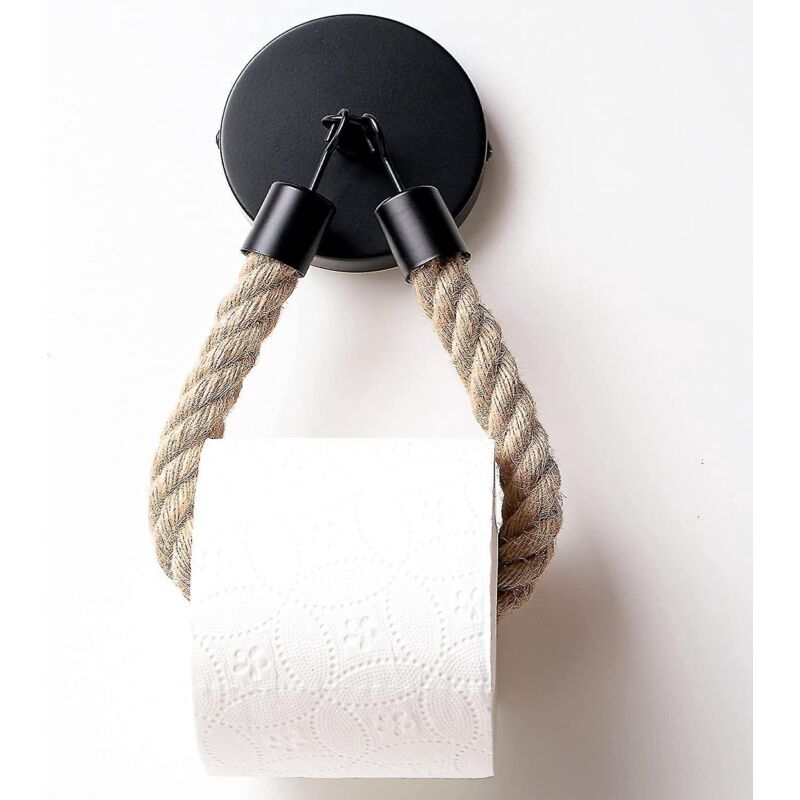 Toilettenpapierhalter Ohne Bohren, Industrieller Toilettenpapierhalter, Handtuchhalter, Runder Ring, Vintage-handtuchring, Toilettenpapierhalter