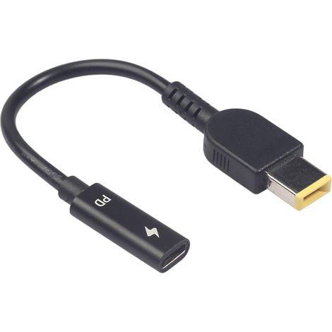 3671 90w Usb Typ-c Buchse Auf 11 Mm X 4,5 Mm Vierkantstecker Netzteil Für Dc-stecker
