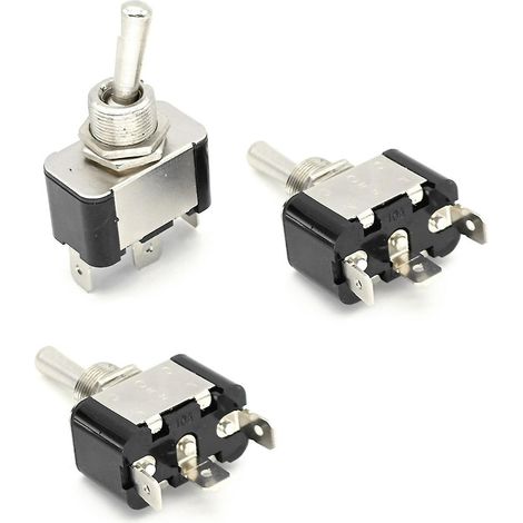 Packung Mit 3 Robusten Spst-miniatur-ein/aus-schaltern, 10 A, 3 Pins