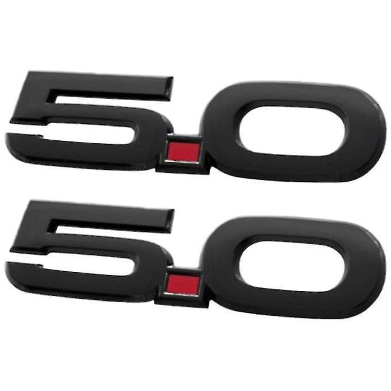 Paar Schwarze 5,5-zoll-kotflügel-embleme Für Gt 5.0 2015-2020
