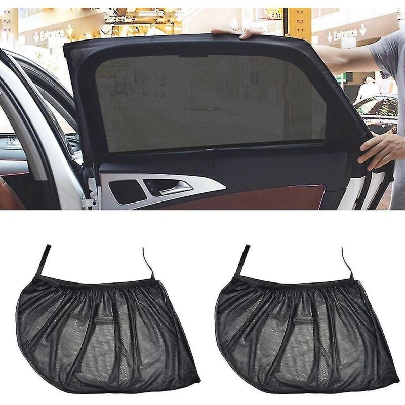 Paar Universelle Auto-sonnenschutzblenden, Moskitonetz, Uv-schutz Für Die Heckscheibe