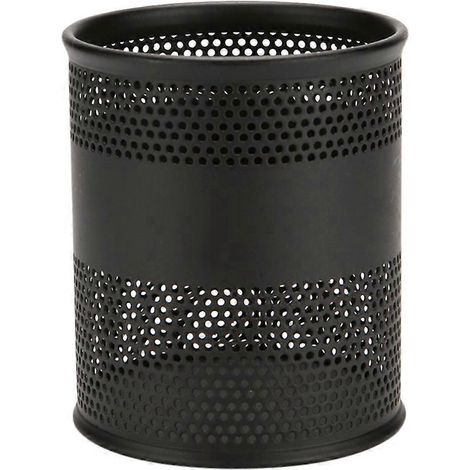 Büro-stiftehalter, Aufbewahrungsbox Für Bürobedarf, Stiftehalter Aus Eisen – 10 X 8,2 Cm – Schwarz