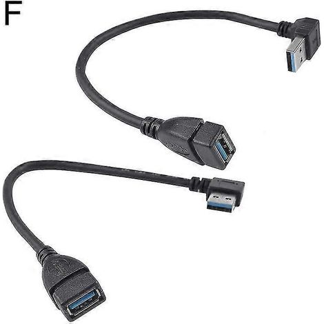 90-grad-winkel-usb-3.0-typ-a-verlängerungskabel – Stecker Auf Buchse