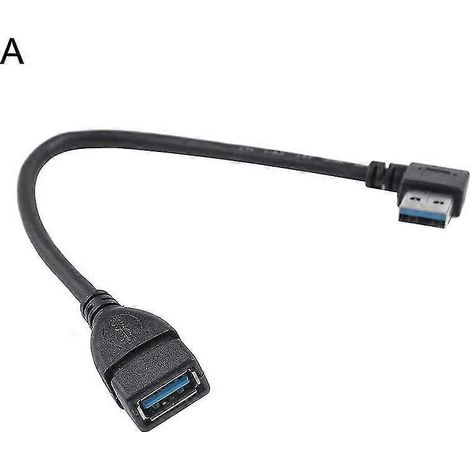 90-grad-winkel-usb-3.0-typ-a-verlängerungskabel – Stecker Auf Buchse – A