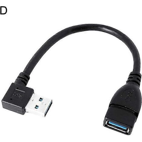 90-grad-winkel-usb-3.0-typ-a-verlängerungskabel – Stecker Auf Buchse – D