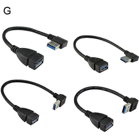 90-grad-winkel-usb-3.0-typ-a-verlängerungskabel – Stecker Auf Buchse – G