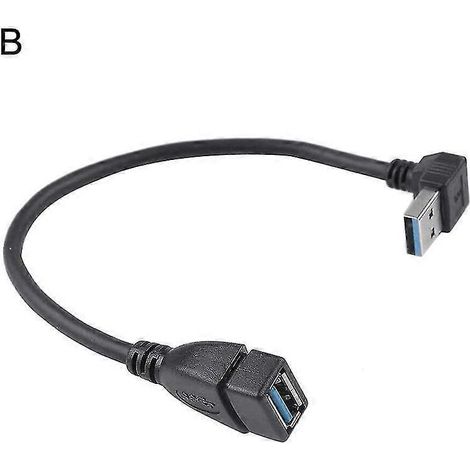 90-grad-winkel-usb-3.0-typ-a-stecker-auf-buchse-verlängerungskabel – B