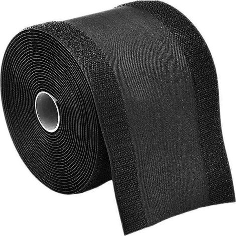 Meter Lange Bodenkabelabdeckung Mit Kabelschutz Und Klettverschluss. – 300 X 7,5 Cm – Schwarz