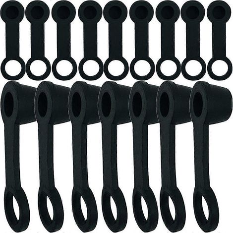 30 Motorrad-bremsentlüftungsstopfen, Schraubenabdeckungen, Gummistopfen – 3,30 X 1,00 X 0,70 Cm – Schwarz