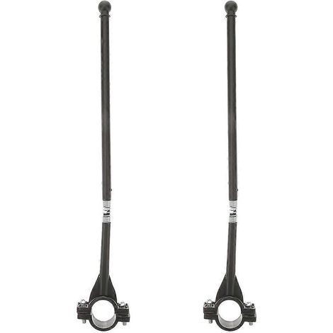 Set Mit 2 Fahrradlenkermasten, Fahrradpräsentationsmasten, Kindermasten, Halterungen Für Den Außenbereich – 28,00 X 4,50 X 1,40 Cm – Schwarz