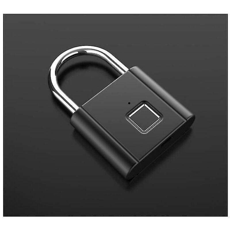 Schwarzes, Tragbares Smart-fingerabdruckschloss Ohne Usb-schlüssel
