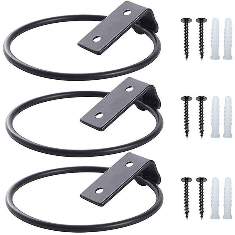 Set Mit 3 Faltbaren Metall-wandhalterungen Für Blumentöpfe, Für Haus Und Garten.
