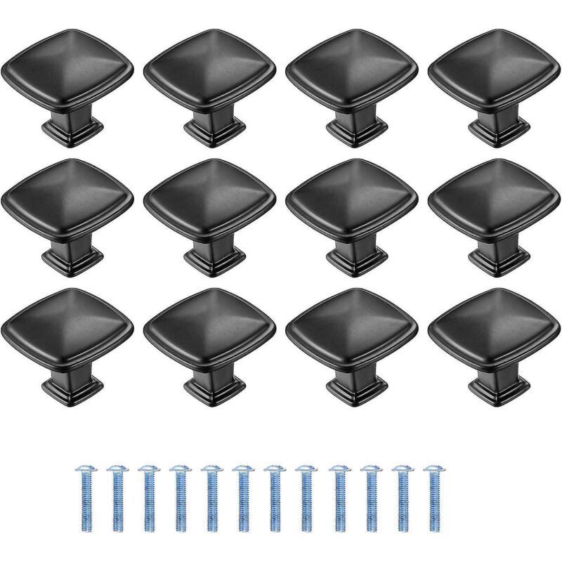 Schwarze Tür- Und Schubladengriffe (12er-pack) - 30 Mm (1,2 Zoll)