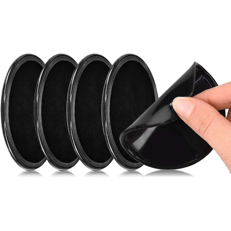 Packung Mit 5 Wiederverwendbaren Schwarzen Klebepads Aus Magischem Nano-gel Für Autotelefonhalterungen, Gps-geräte, Zuhause Und Büro