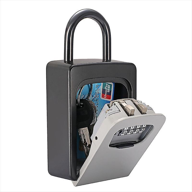 Wasserdichter Tresor Mit Zahlenschloss Und Abnehmbarem Griff, Schwarz