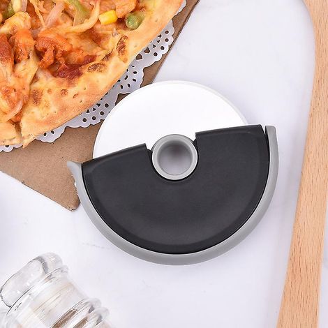 Kompakter Und Leicht Zu Reinigender Pizzaschneider – Ideal Für Toast, Pizzateig Und Mehr – Sauberer Schnitt – Schwarz