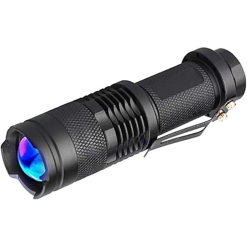 Zoombare Uv-led-taschenlampe Zum Erkennen Von Banknoten, Prüfen Von Dokumenten, Jagen Von Skorpionen Und Fotografieren Von Felszeichnungen
