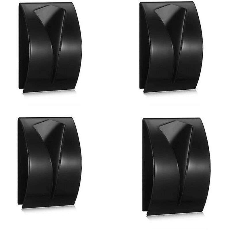 Set Mit 4 Schwarzen Haken Für Küchenhandtücher