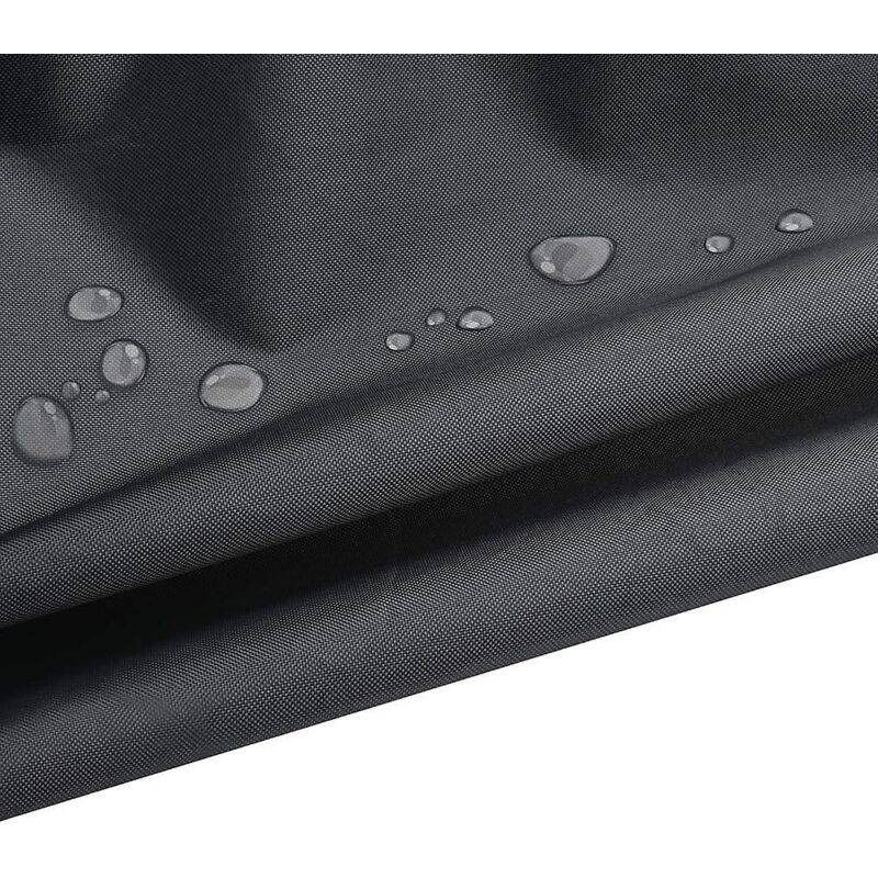 Schwarze, Wasserdichte Kugelabdeckung Für Grill (70 X 70 Cm) Mit Seitlichem Gurt Und Winddichtem Design