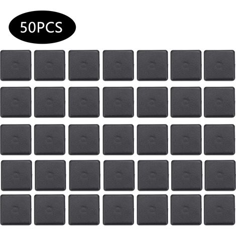 50 Stück Schwarze Abdeckstopfen, Kunststoffbefestigungen Für Aluminiumprofile 2020/3030/4040, Europäischer Standard