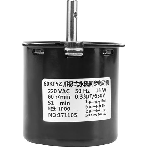 60ktyz 220v Wechselstrom-synchrongetriebemotor, 60 U/min, Als Ersatzteil
