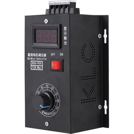 15a Pwm-controller Für 6-90v Gleichstrommotoren Mit Spannungsanzeige - Drehzahlregelung