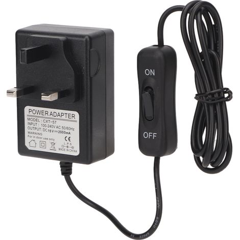 Netzteil (15 V, 2000 Ma) Für Heißdrahtschneider, Steuerkabel Für Metall/kunststoff, 100–240 V (uk-stecker), Max. 30 W
