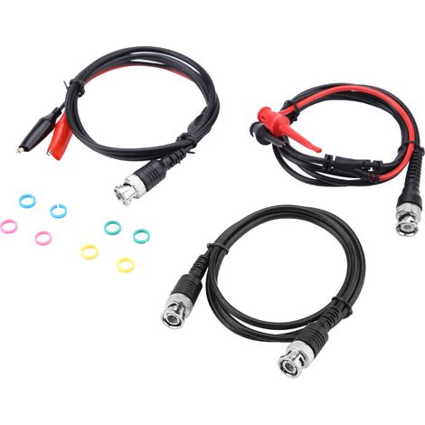 Bnc-zu-bnc-testkabelset Mit Krokodilklemmen Für Elektronische Bauteile