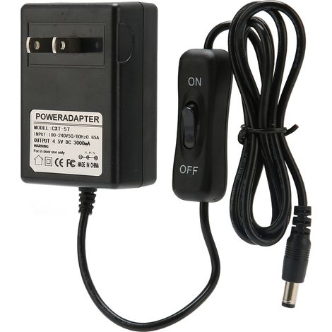 Netzteil Für Heißdrahtschneider, 4,5 V, 3000 Ma, 100–240 V, 50/60 Hz Eingang, Us-stecker, Max. 13,5 W Leistung, Verstärktes Metall- Und Kunststoffgehäuse