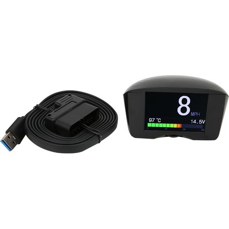 X50 Plus Multifunktions-head-up-display Für Fahrzeuge – Intelligentes Digitales Obd-display Mit Spannungs- Und Temperaturmessung