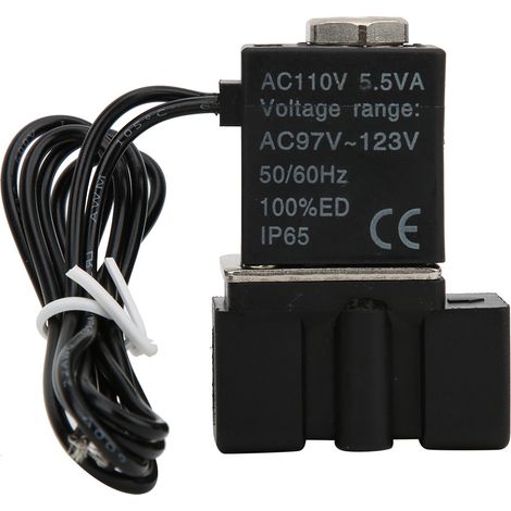 110 V, 2/2-wege-magnetventil Aus Kunststoff Mit Schneller Ansprechzeit Für Luft/wasser/öl, G1/8