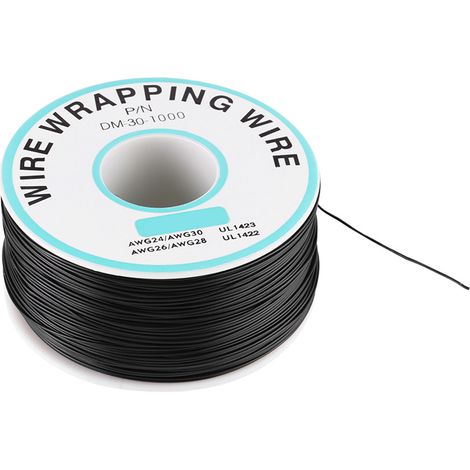 Einadriges Schwarzes 0,25 Mm² 30 Awg 250 Meter Langes Verdrahtungskabel Für Elektronik