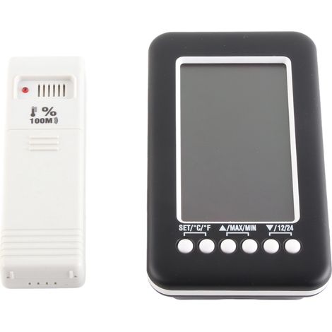 Cj3316rf 4-in-1 Drahtloses Digitalthermometer Für Den Innen- Und Außenbereich Mit Uhr Und Hygrometer