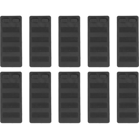 10 Schwarze Türstopper Aus Gummi, Stoß- Und Rutschschutz Für Türen, Kein Bohren Erforderlich