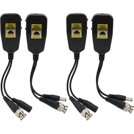 4er-pack 2-in-1 Rj45 Blitzschutz-hd-video-transmitter-balun Für Hdcvi/tvi/ahd/cvbs 28mp