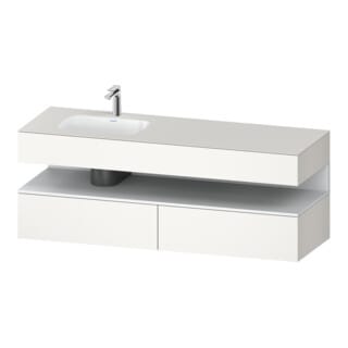 Duravit Einbauwaschtisch-Möbel-Set Qatego 160x50x60cm, Kon-WTU, B, B l, w m/we m