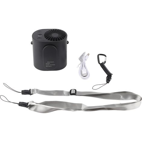 Mini-usb-tragbarer Gürtelventilator – Kühlgerät Für Outdoor-sport Und Fitness Mit Led-licht