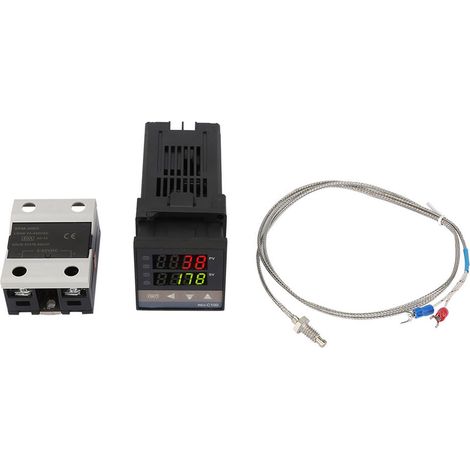 Rex C100 Pid-digitaltemperaturregler Mit 0℃-1300℃-alarm, Led-thermostat Für 110v/240v Wechselstrom
