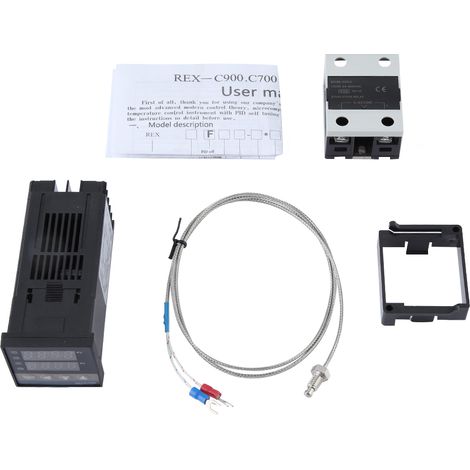 40-a-ssr-pid-temperaturregler Mit K 1m M6-sonde, 0–400 °c, Ac 110–240 V