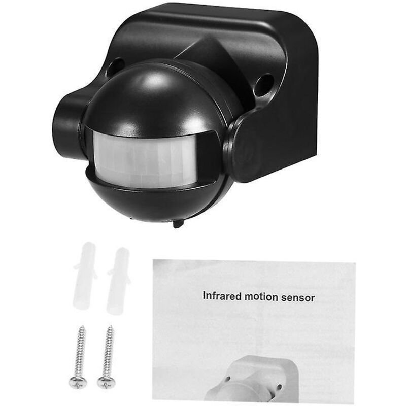 Schwarzer Infrarot-weitwinkelschalter Mit 180°-sensor, 220–240 V