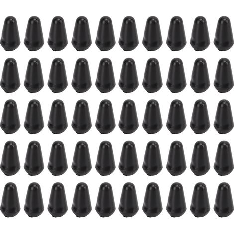 50 Stück Schalterknöpfe Für E-gitarren, 3-positionen-kreuzschalter-set, Schwarzer Kunststoff, Für Sq-teile