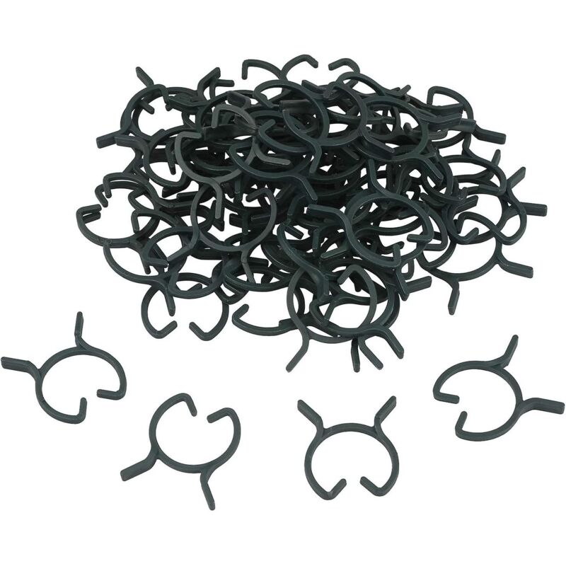 Packung Mit 100 Clips Für Gartenpflanzen, Um Pflanzen An Stützen Zu Befestigen