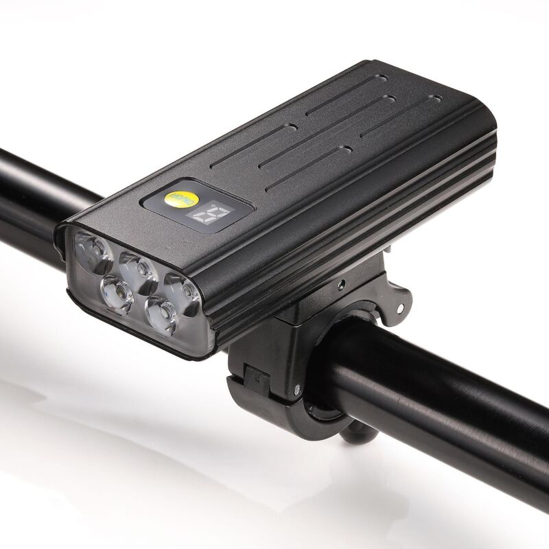 Wiederaufladbare Led-fahrradlampe Per Usb Mit 5 Beleuchtungsmodi, Wasserdicht Und Stoßfest