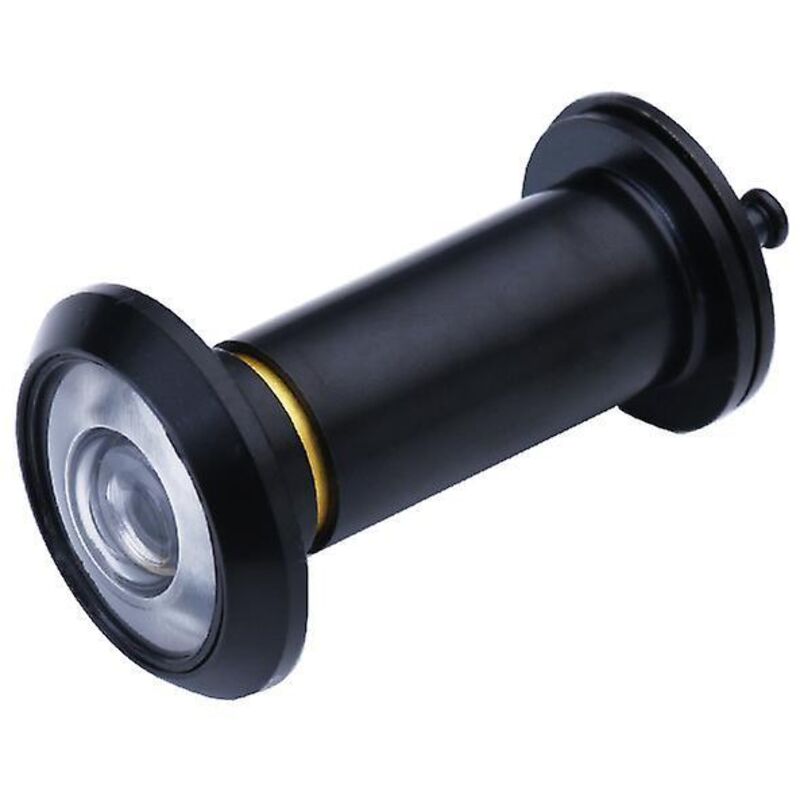 Optischer Panorama-türspion (200 Mm) Für Standardtüren – 4er-pack, Schwarze Zinklegierung
