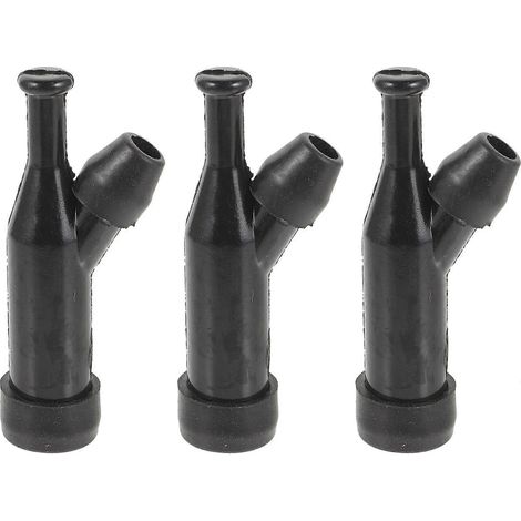 3er-set Anschlüsse Für Benzingeneratoren, Hochdruck-zündkerzenstecker Für Wasserpumpen – 8,3 X 2,2 Cm – Schwarz