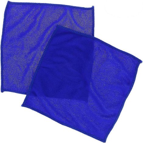 Set Mit 5 Hochwertigen, Ultrafeinen Mikrofasertüchern Für Die Küchenreinigung. – Blau