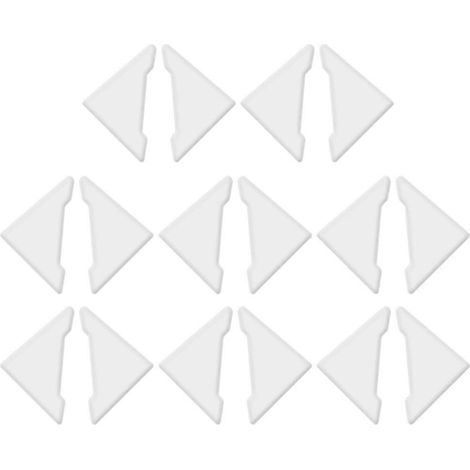 Set Mit 8 Transparenten Eckenschützern Für Autotüren, Selbstklebende Stoßstangenkantenschützer – 5,50 X 4,50 X 0,40 Cm