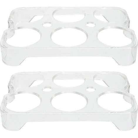 Set Mit 2 Praktischen Und Robusten Eierkartons Zur Aufbewahrung Von Eiern Im Kühlschrank. – 14,8 X 9,7 X 2 Cm